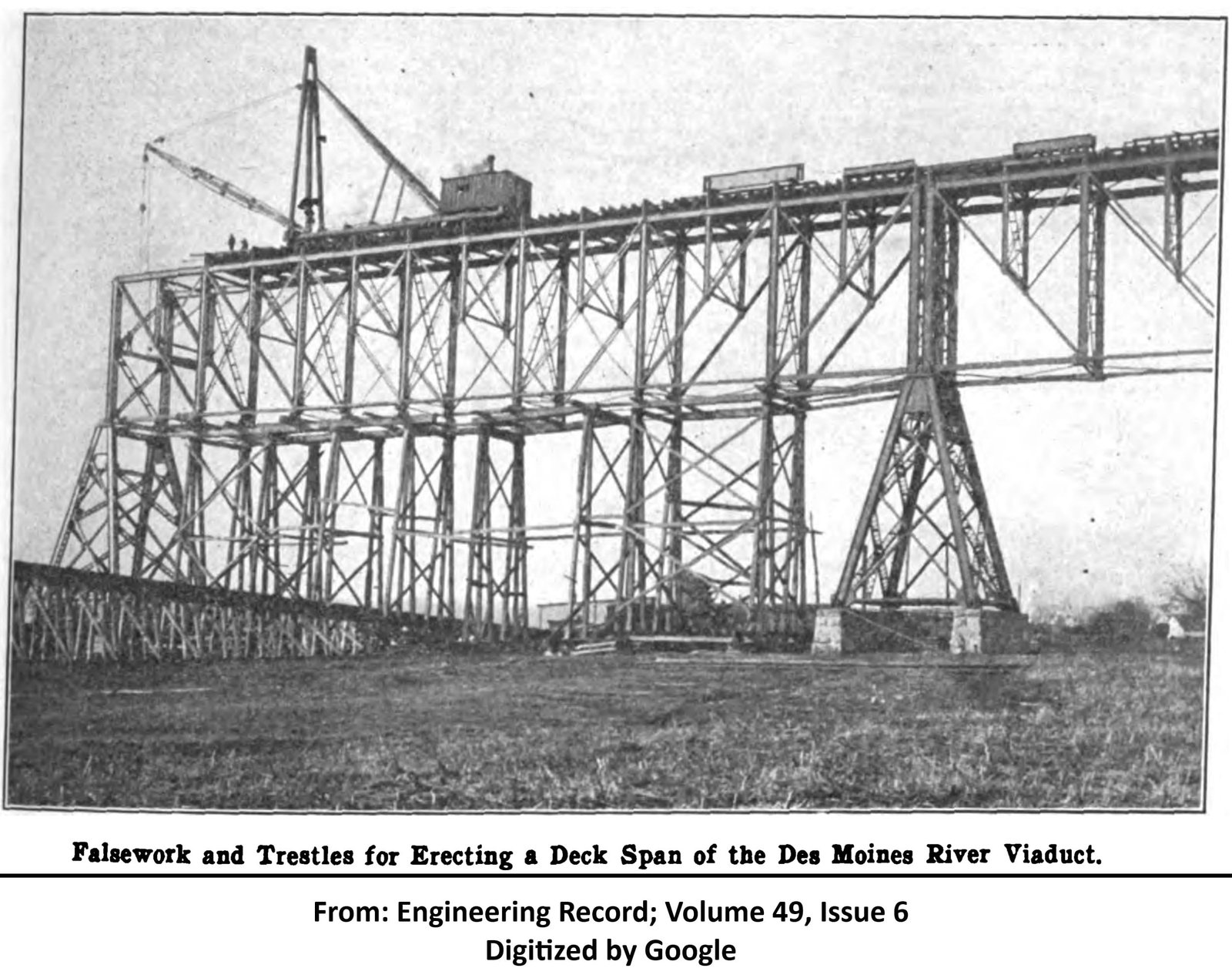Erecting truss span